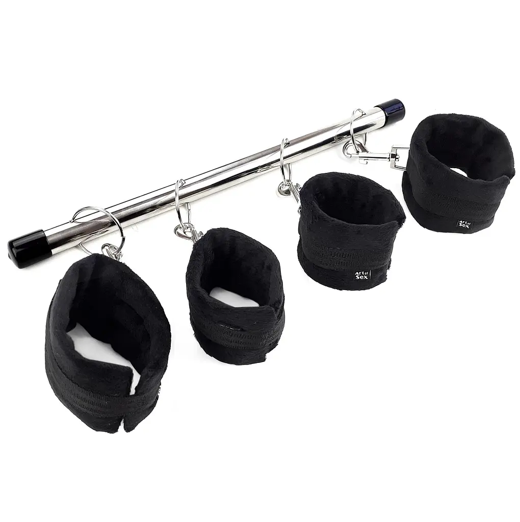 Колодка-розпірка для рук та ніг Art of Sex - Bondage Soft Touch BDSM Spreader, колір чорний Art of Sex SO7523 94917 - фото 3