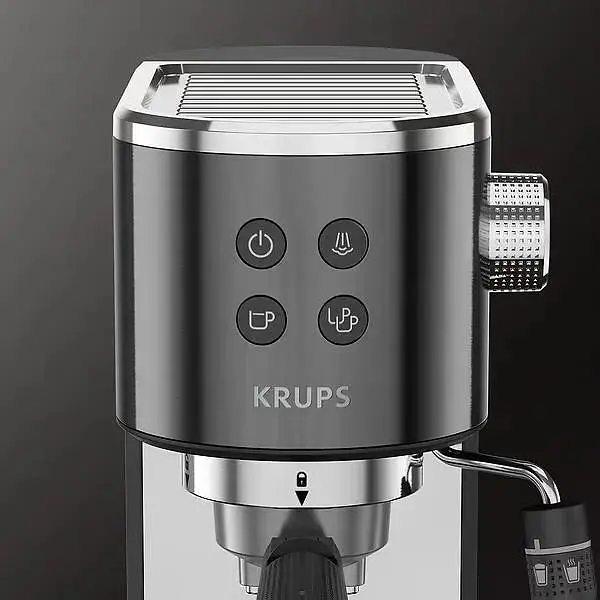 Рожкова кавоварка еспресо Krups Virtuoso+ Pump XP444G10 - фото 2