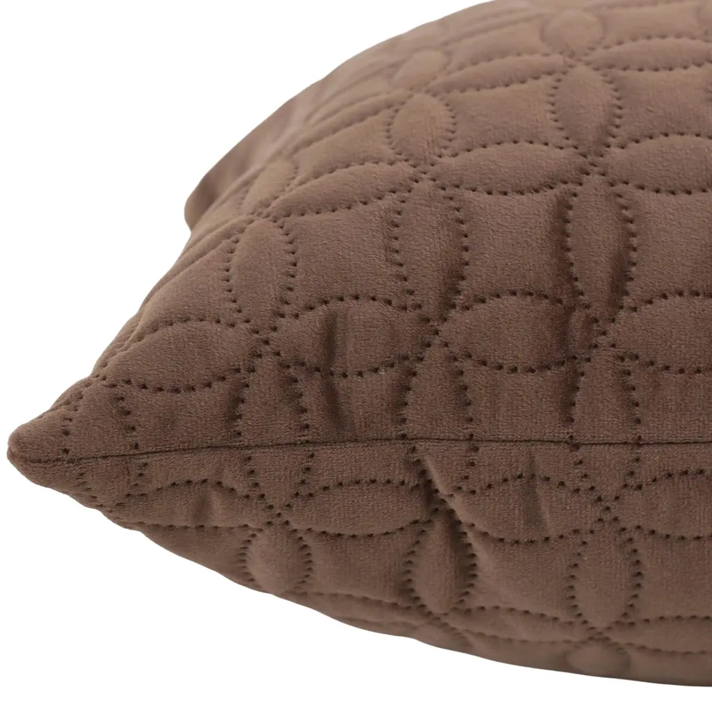 Наволочка декоративна ТЕП Velour Мозаїка 45х45 см коричневий (2-05175_36294) - фото 3