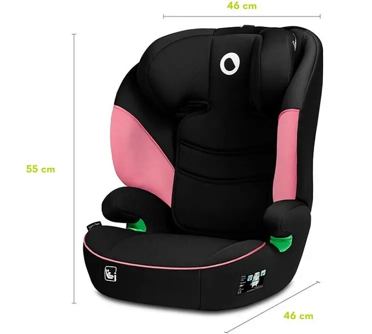 Автокресло Lionelo Lars I-Size Pink Baby, 15-36 кг, черное с розовым (LO-LARS I-SIZE PINK BABY) - фото 9