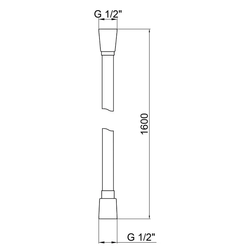 Шланг для душу Qtap Hadice 1,6 м QTHADPVC160C - фото 2