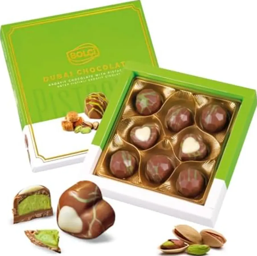 Дубайські шоколадні цукерки Bolci Praliny Dubai Chocolate 96г - фото 2