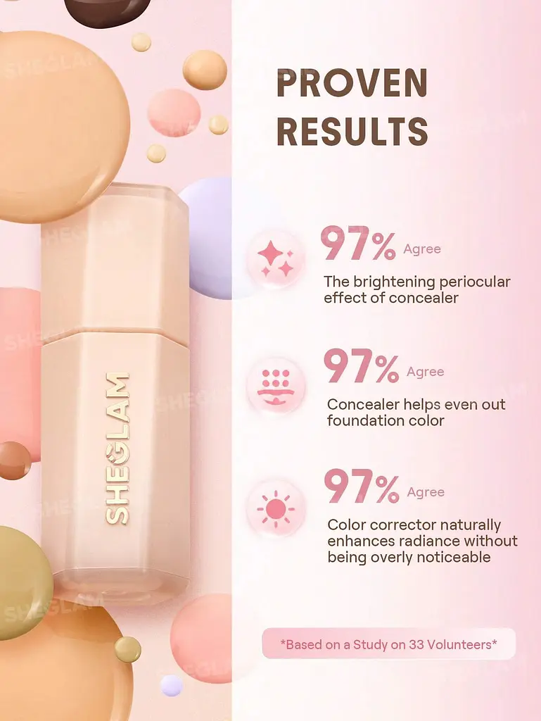 Консилер із повним покриттям SHEGLAM Hideaway Full-Coverage Concealer Golden - фото 2