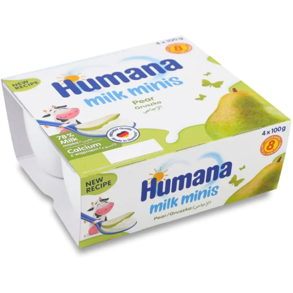 Продукт кисломолочний Humana Milk minis з грушею 4 шт. по 100 г  - фото 2