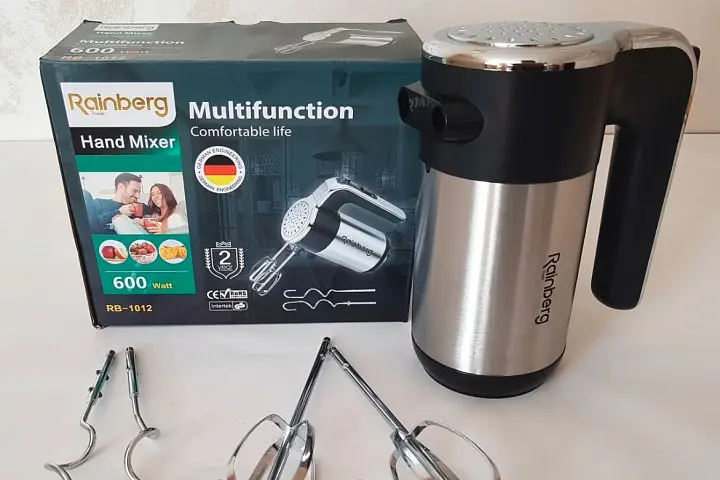 Міксер ручний 5 швидкостей 600 Вт Rainberg RB-1012 - фото 2