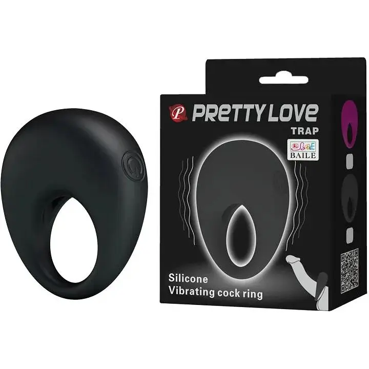 Кільце ерекційне серії Pretty Love Trap BI-210140, Чорний - фото 2