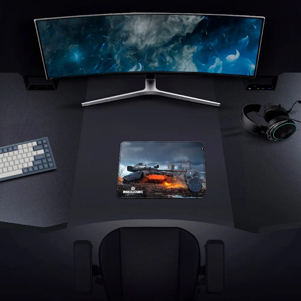 Килимок для миші WORLD OF TANKS Centurion Action X Fired Up, M 30x36 см - фото 2