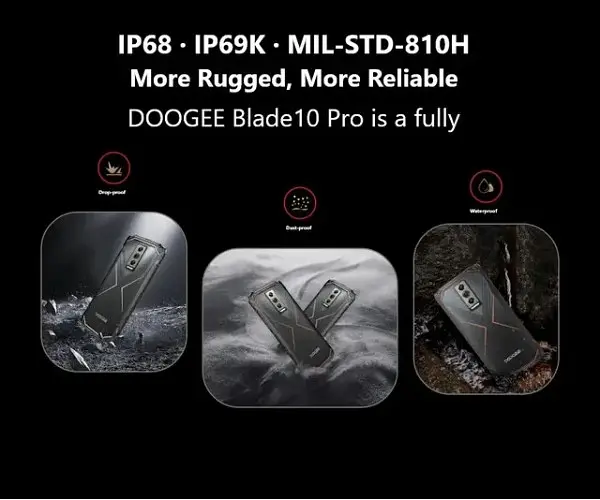 Смартфон Doogee Blade 10 Pro 6/256GB чорно-сріблястий - фото 4