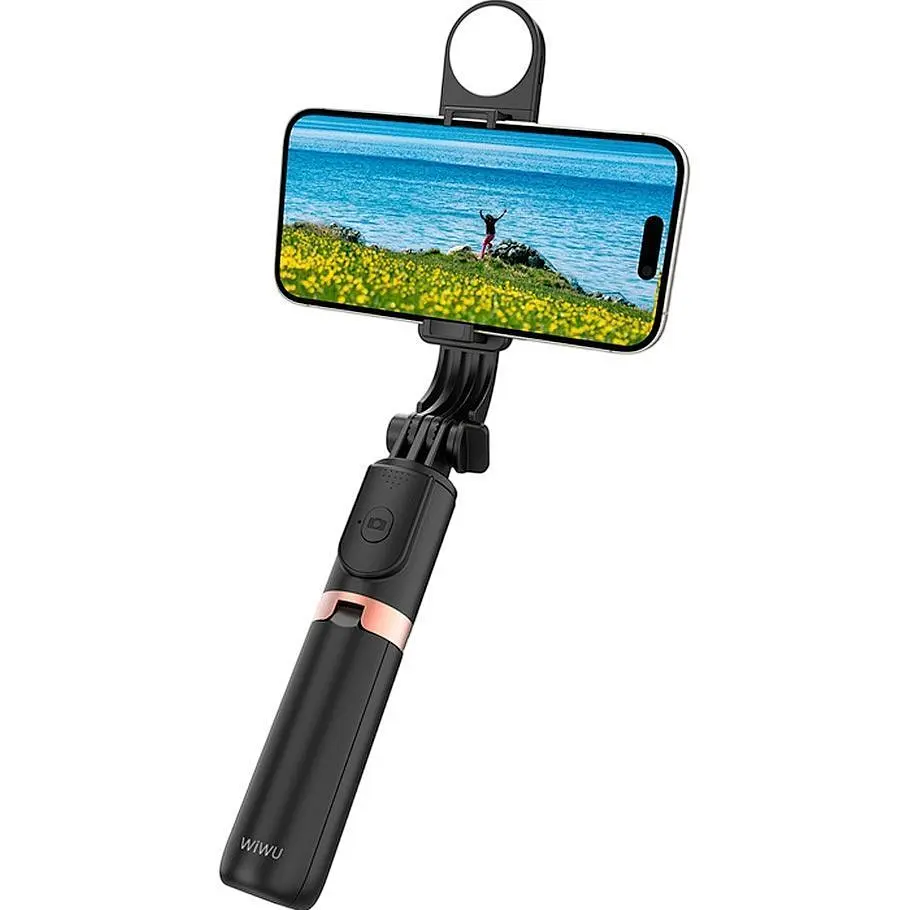 Селфі-монопод WiWU Detachable Tripod Selfie Stick Black (Wi-SE011) [134201] - фото 5