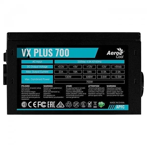 Блок живлення Aerocool VX Plus 700 700W (ACPN-VS70AEY.11) Б/в - фото 4