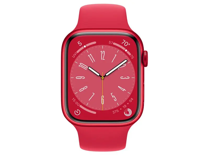 Смарт-годинник Apple Watch Series 8 GPS 45mm(PRODUCT) Red Aluminum Case with (PRODUCT) Red Sport Band M/L (MNUU3) - фото 2
