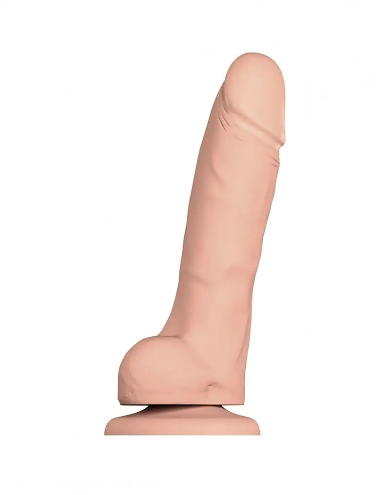 Реалістичний фалоімітатор Strap-On-Me Soft Realistic Dildo Vanilla L, 19х4.1 см (тілесний)