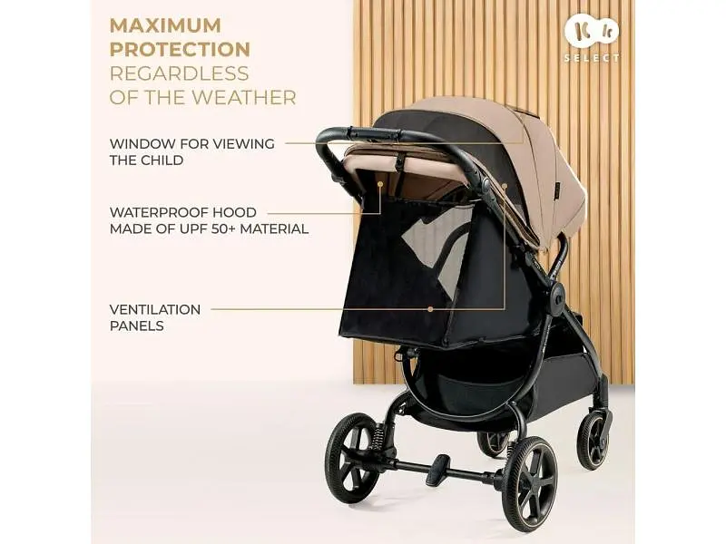 Коляска прогулянкова KinderKraft Mitzy Linen Beige (KSMITZ00BEG0000) - фото 9