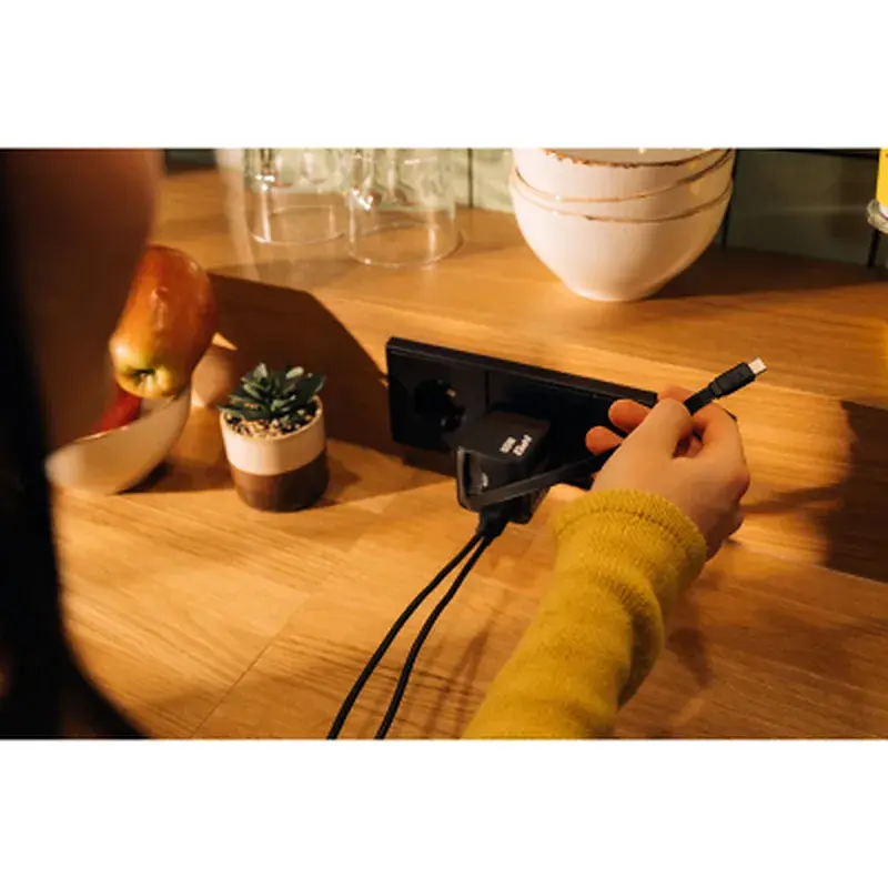 Зарядний пристрій Verbatim GaN 65 W 2 ports (USB-C/1xUSB-A) (32217) - фото 5