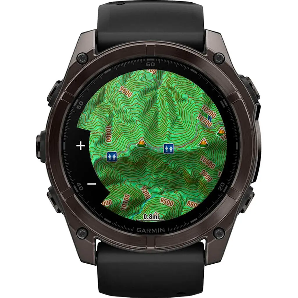 Смарт-годинник Garmin Fenix 8 AMOLED Sapphire 51mm Carbon Gray DLC Titanium with Black/Pebble Gray Silicone Band (010-02905-20/21/63) [115087] - фото 8