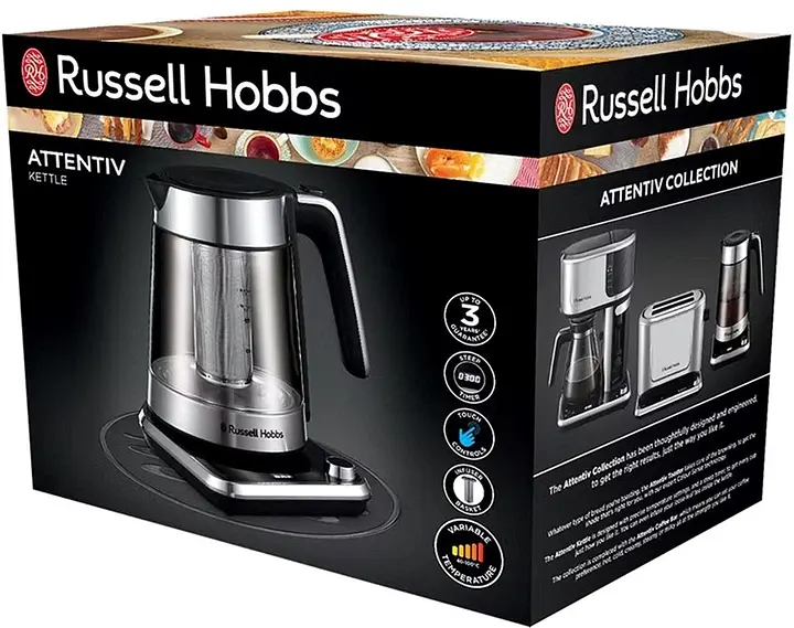 Електрочайник Russell Hobbs Attentiv Kettle 1.7 л сірий (26200-70) - фото 11