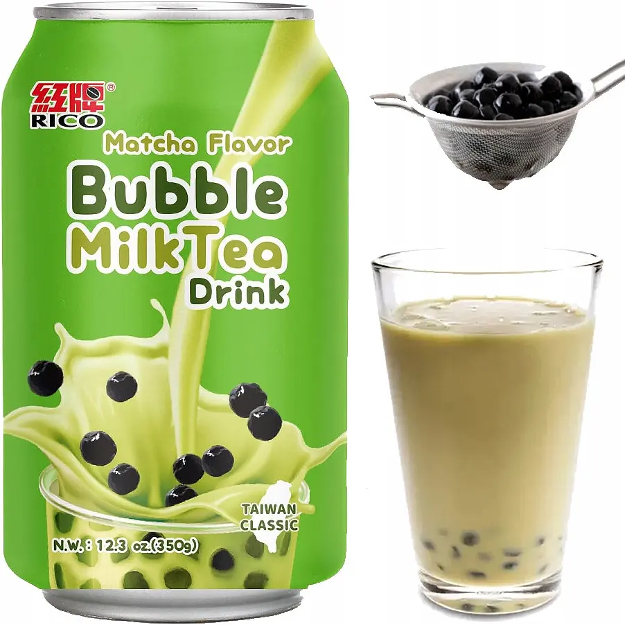 Напій молочний Rico Bubble Milk Tea Drink Matcha Flavor 340 мл - фото 2