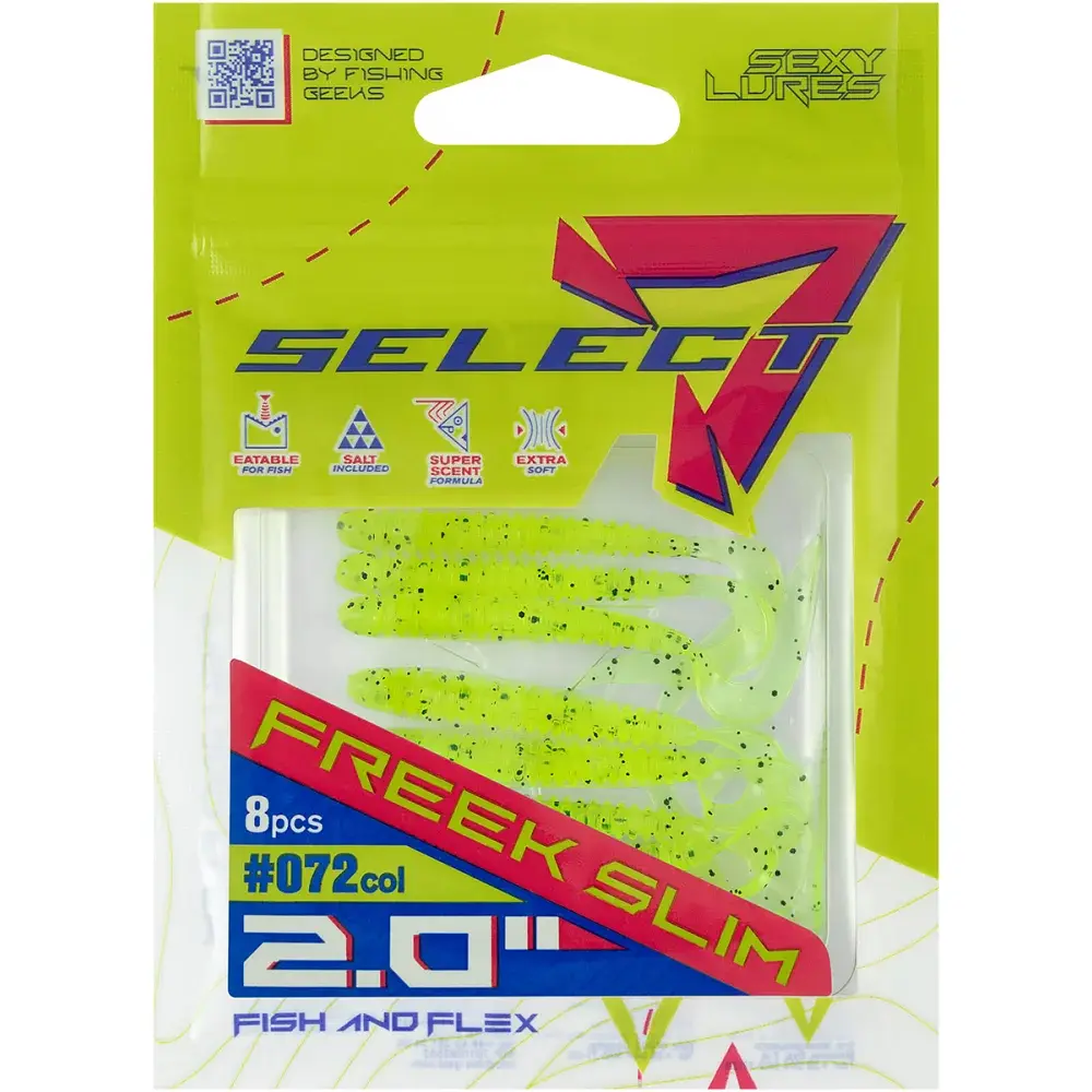 Силікон Select Freek Slim 2" 072 FE (8 шт/уп) - фото 2