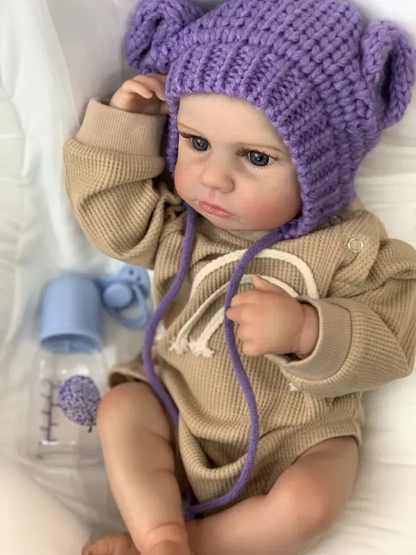Силіконова колекційна лялька реборн пупс reborn новонароджена дівчинка немовля мені Reborn Dolls det0018809 - фото 5