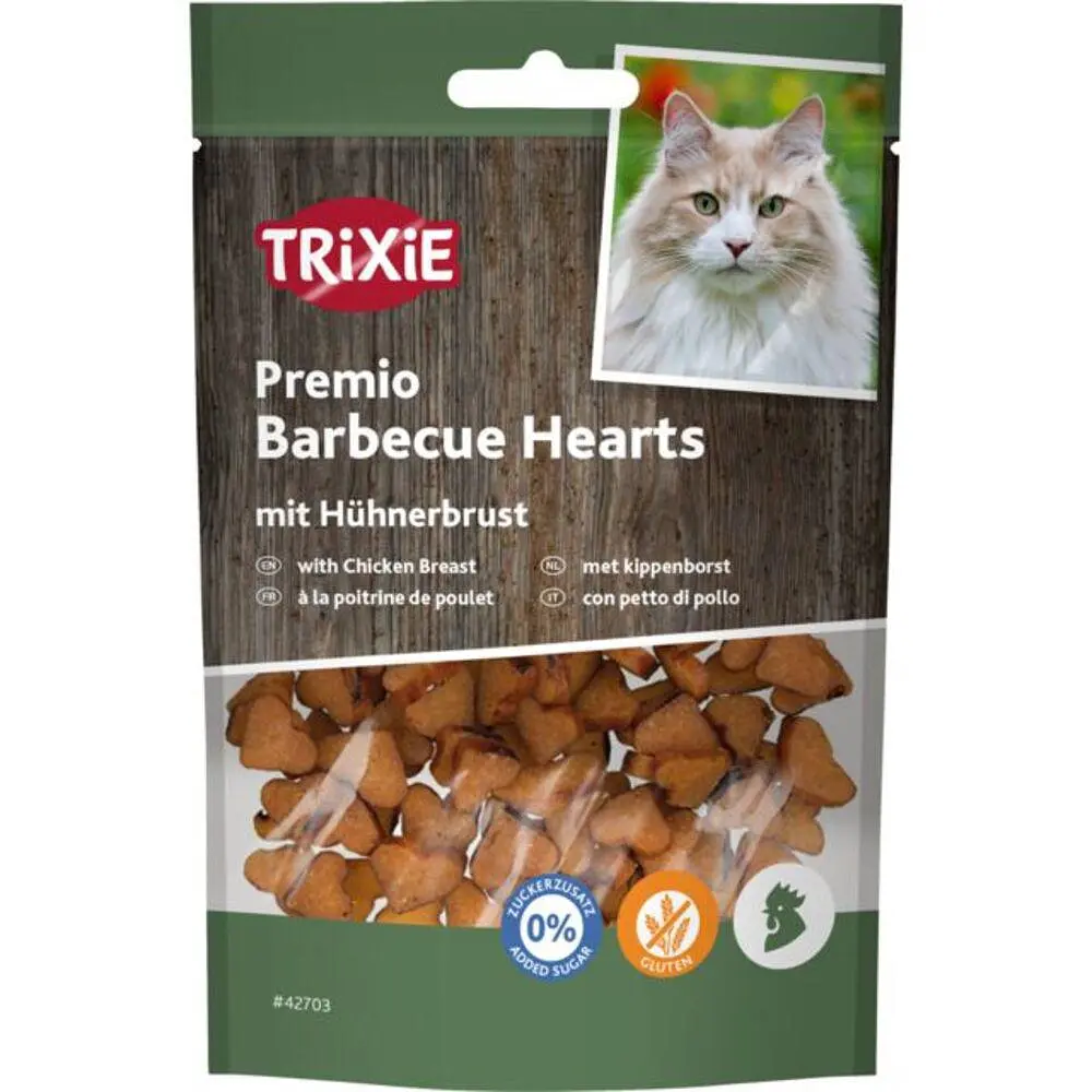 Ласощі для котів Trixie PREMIO Barbecue Hearts курка 50 г