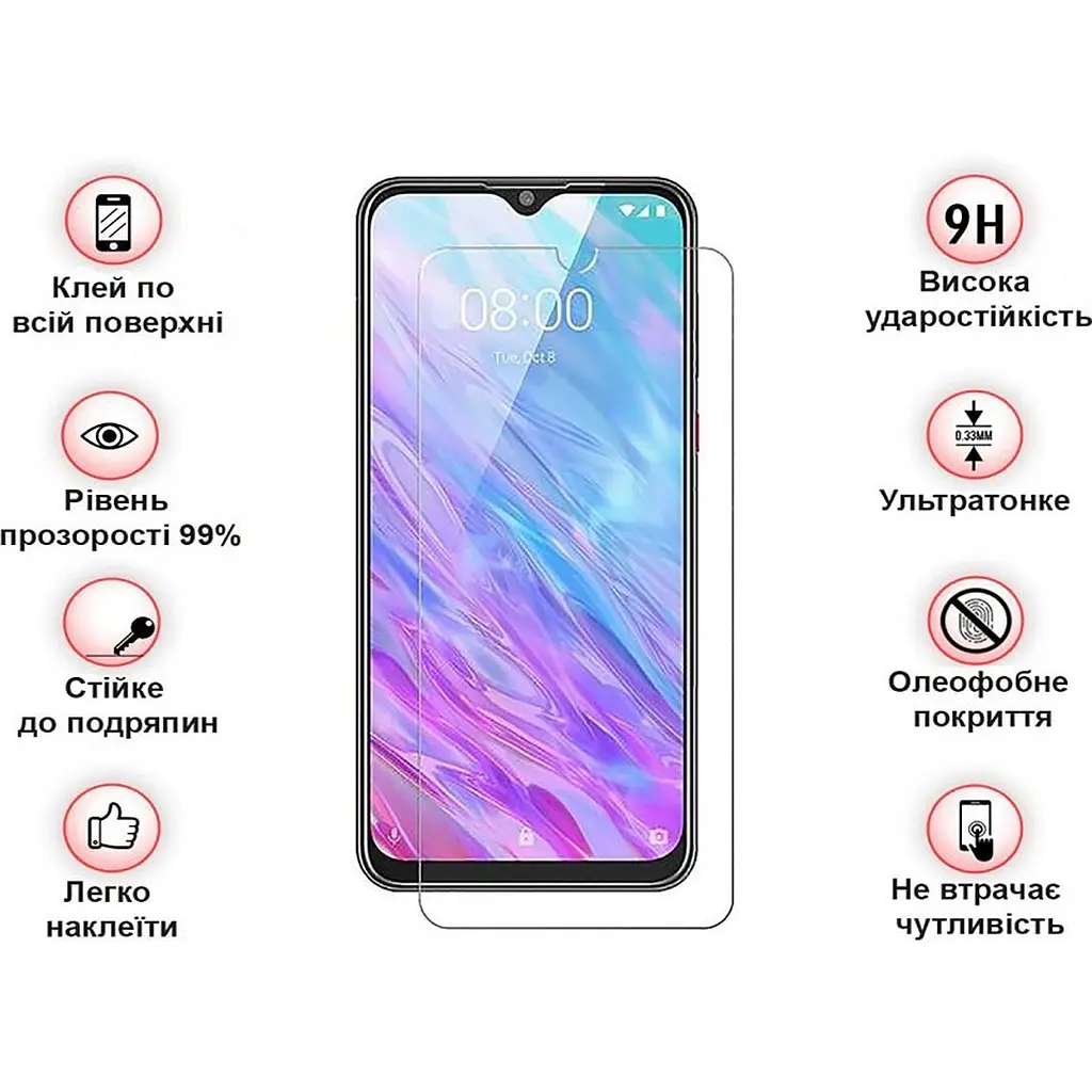 Захисне скло BeCover для ZTE Blade L220 3D Crystal Clear Glass (709759) - фото 3