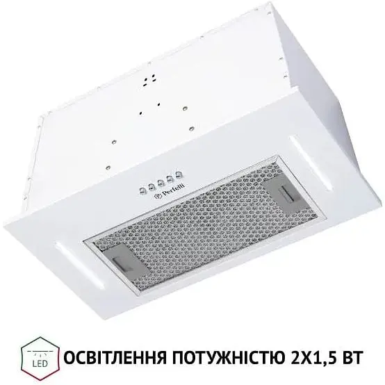 Витяжка вбудована Perfelli BI 5453 WH 850 LED Strip - фото 5