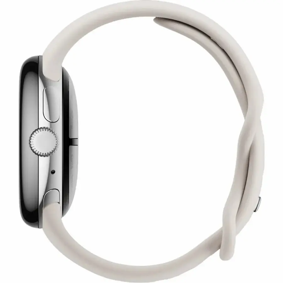 Смарт-часы Google Pixel Watch 3 41 mm Wi-Fi Polished Silver Aluminum Case/Porcelain Active Band - фото 4