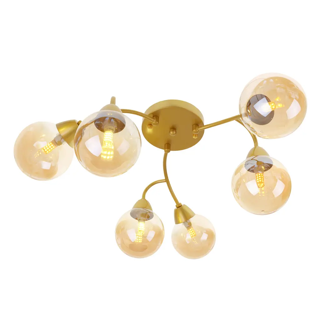 Люстра Brille потолочная молекула G9 40W G (BR-01 627C/6) - фото 3