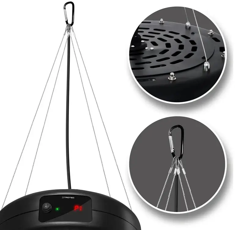 Обігрівач інфрачервоний Trotec IR 1550 SC 1500W + LED Black (1410003812) - фото 4