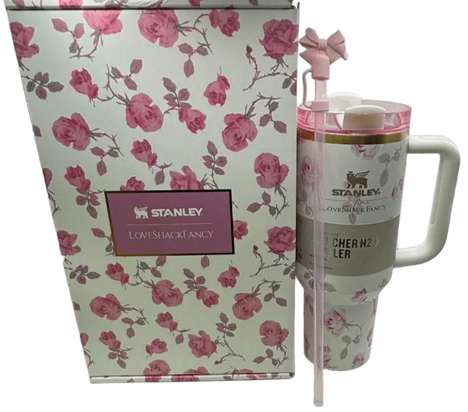 Термос термочашка Stanley Quencher H2.0 Tumbler з нержавіючої сталі 1,18 л Vintage Rose KT6007856