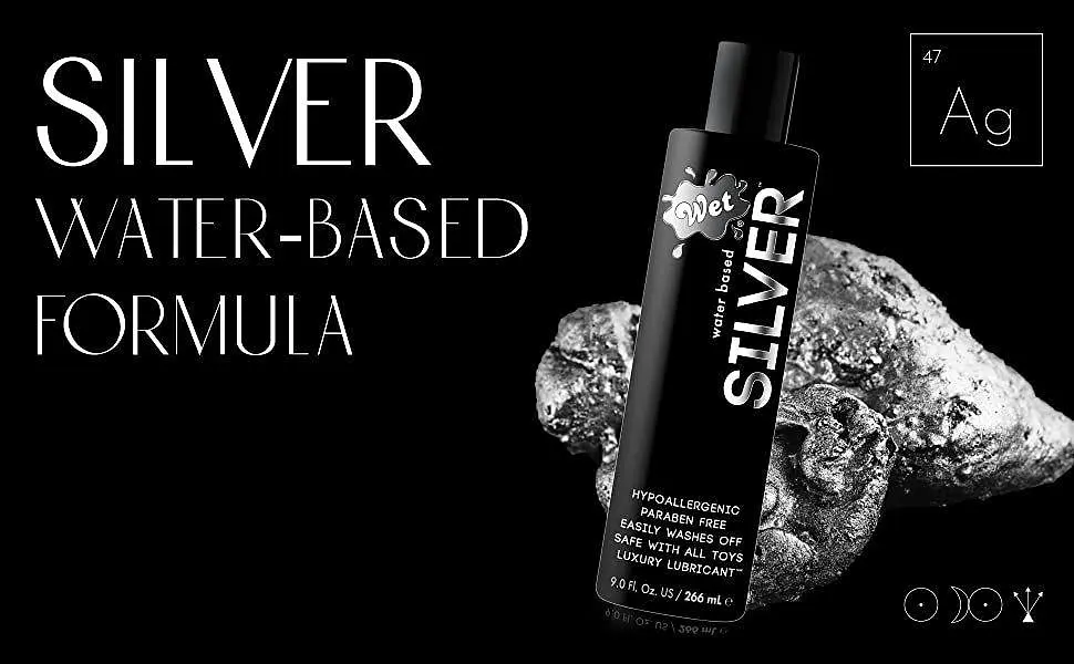 Лубрикант Wet Silver 178 мл, на водній основі, без парабенів - фото 3