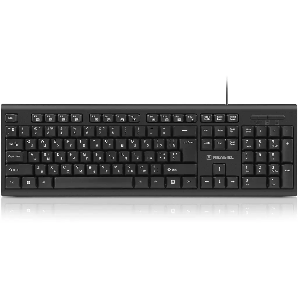 Клавіатура REAL-EL RK-507 USB Black (EL123100050)