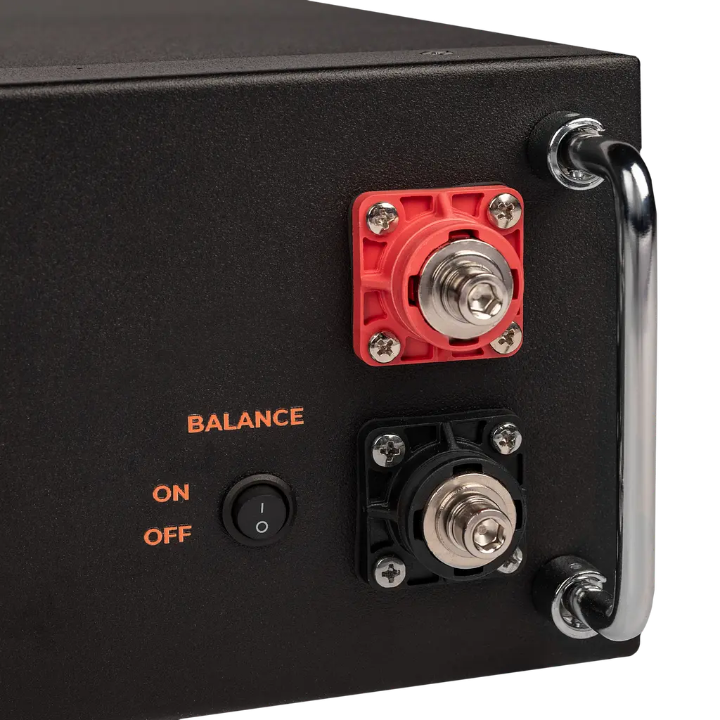 Акумулятор LP LiFePO4 51,2V - 100 Ah (5120Wh) (BMS SP 100A/50А) RM RS485/CAN LCD BL - фото 6