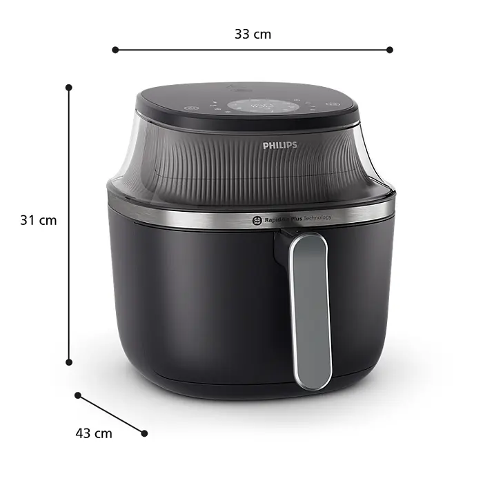 Аерогриль Philips Ovi XL Series 3000 чорний 1700 Вт (NA331/00) - фото 4