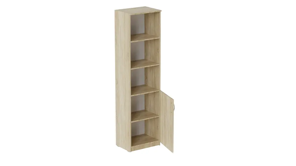 Пенал Анжело Ferrum-decor на 4 полиці з 1 дверима 1900x500x380 ДСП Дуб Сонома 16 мм (FRD-104951) - фото 3