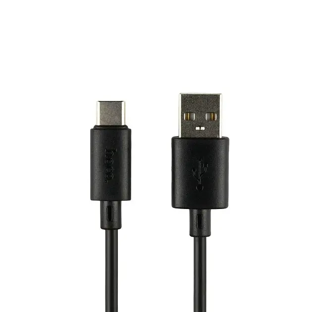 Кабель HOCO X88 Gratified charging data cable for Type-C 3A 1m Чорний