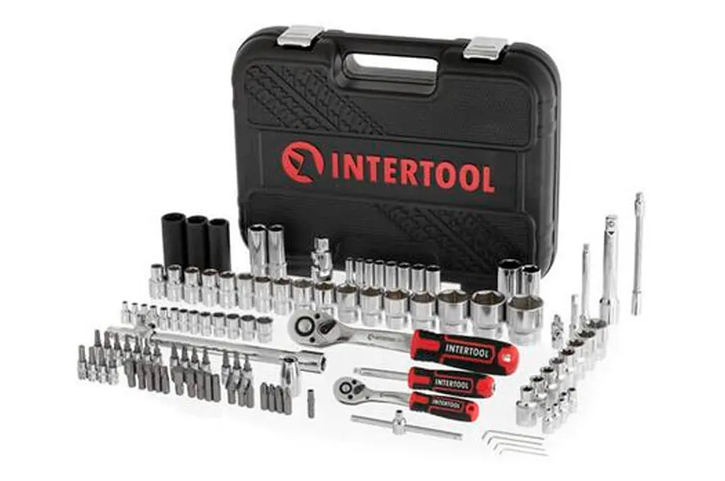 Набор ручного инструмента автомобильного Intertool Storm ET-8111 1/4" x 1/2 в наборе 111 предметов - фото 3