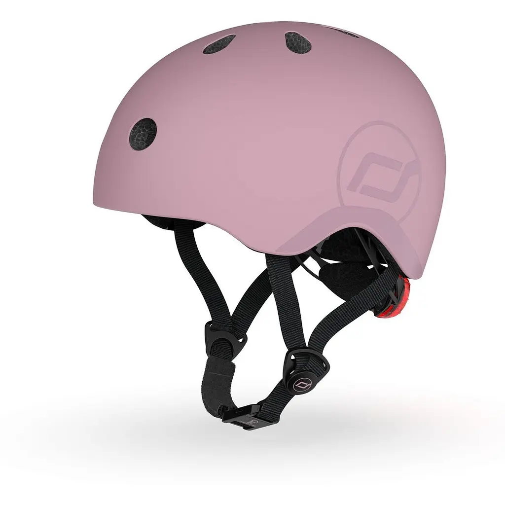 Шлем защитный детский Scoot and Ride с фонариком 51-53 см пастельно-сиреневый (SR-190605-WILDBERRY) - фото 2