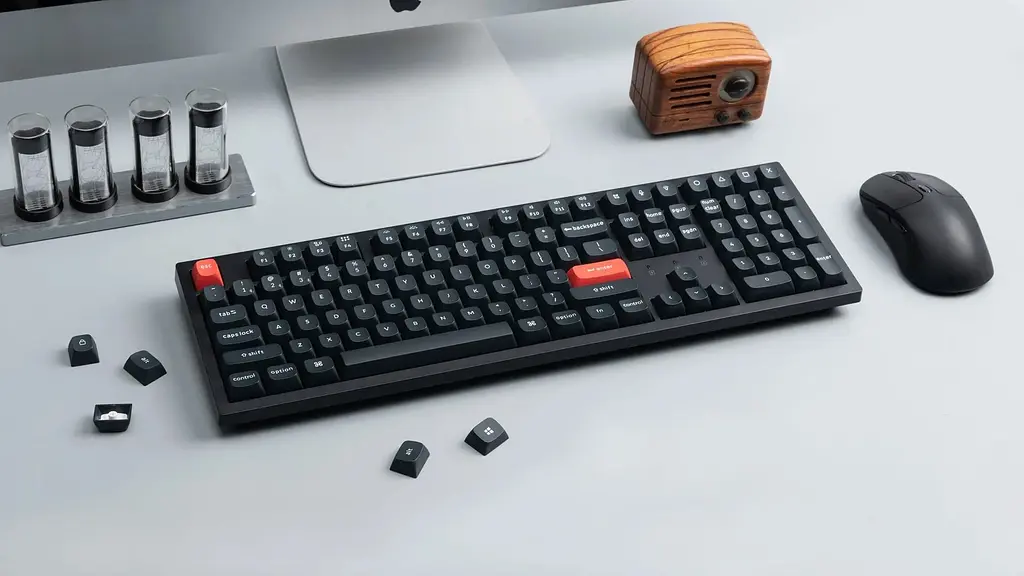 Keychron Клавіатура механічна K10 Pro 100Key, K pro Banana, WL/BT/USB-A, QMK, EN/UKR, RGB, чорний - фото 2
