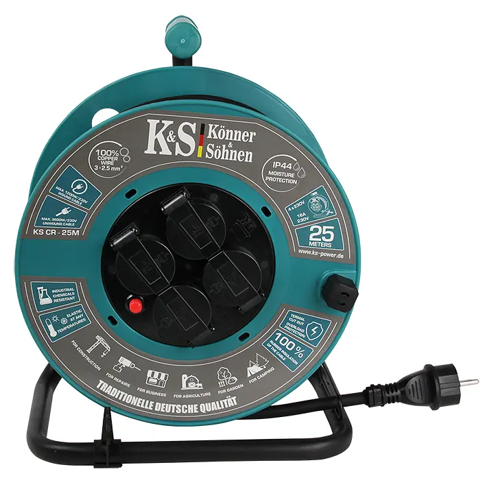 Подовжувач на катушці Konner&Sohnen KS CR-25M (KS CR-25M) - фото 2