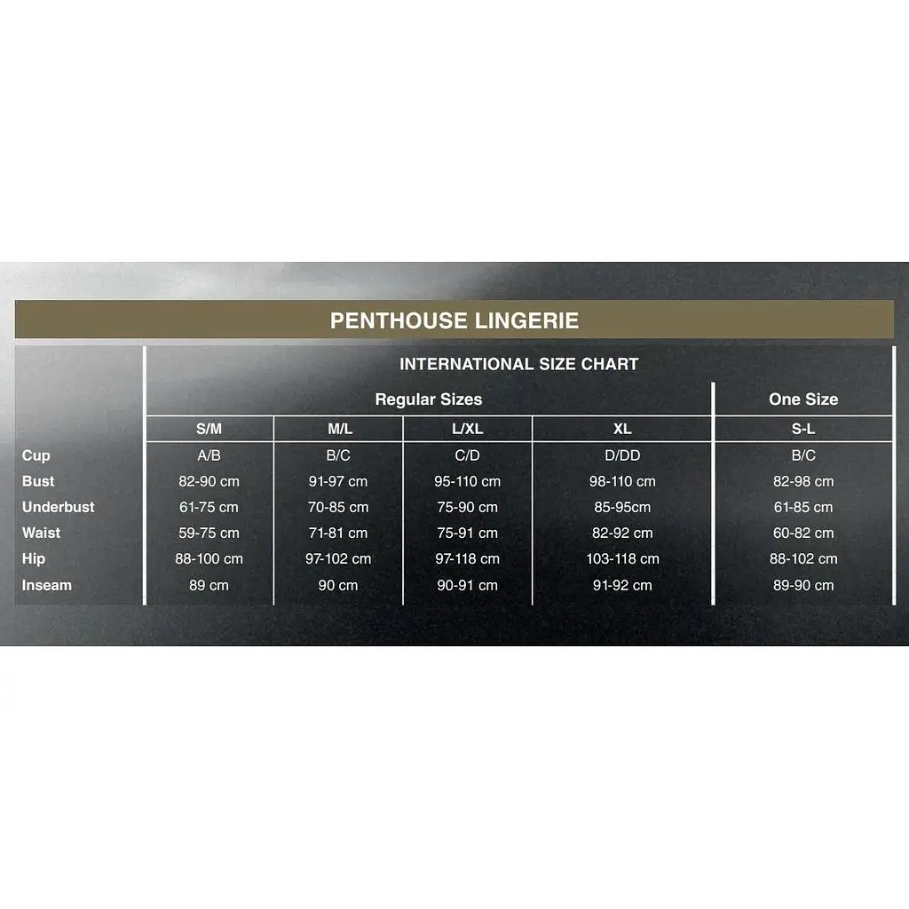 Трусики-бразиліана Penthouse MerMaid Fantasy S/M Black, мереживо, низька посадка, ремінці, бантики - фото 4