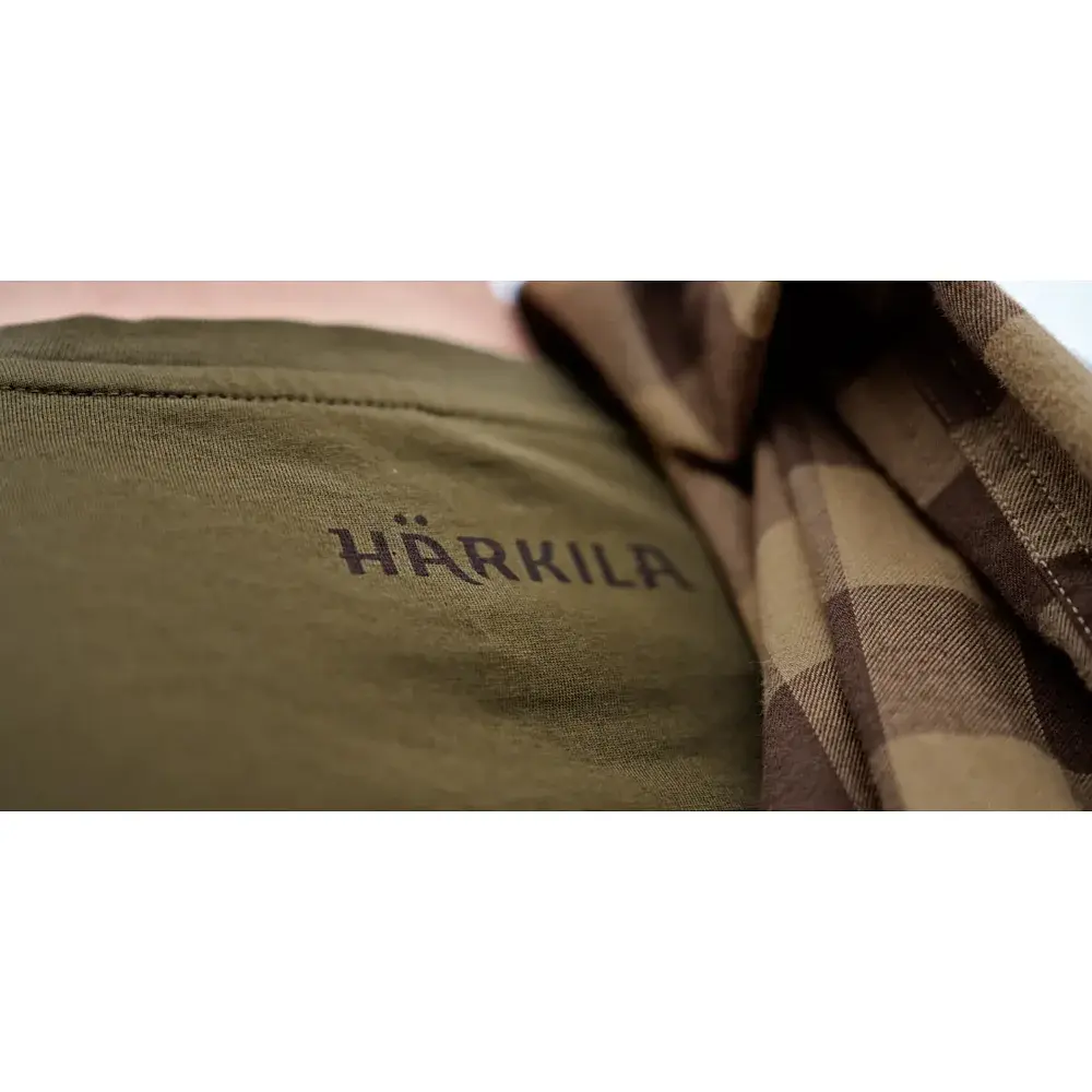 Футболка Harkila H-logo S/S T-shirt XL Dark olive - фото 6