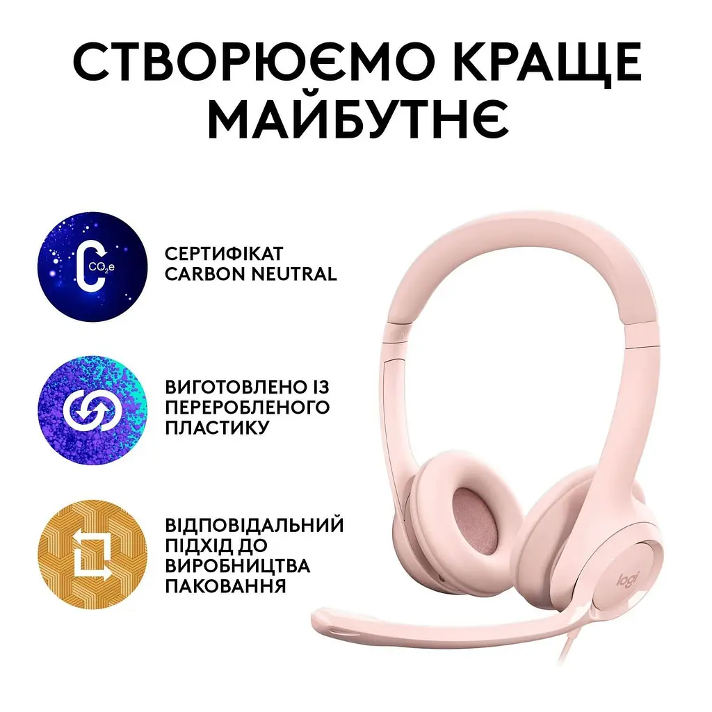 Гарнітура Logitech H390 USB Rose (981-001281) - фото 9