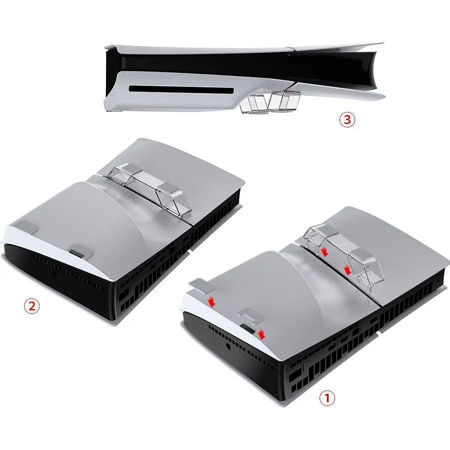 Підставка для консолі Dobe TP5-3582 для PS5 Slim/PS5 Slim Digital Transparent [165283] - фото 3