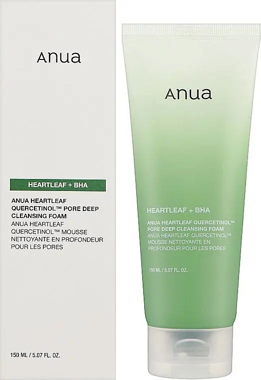 Пінка для глибокого очищення 150 мл Anua Heartleaf Quercetinol Pore Deep Cleansing Foam - фото 2