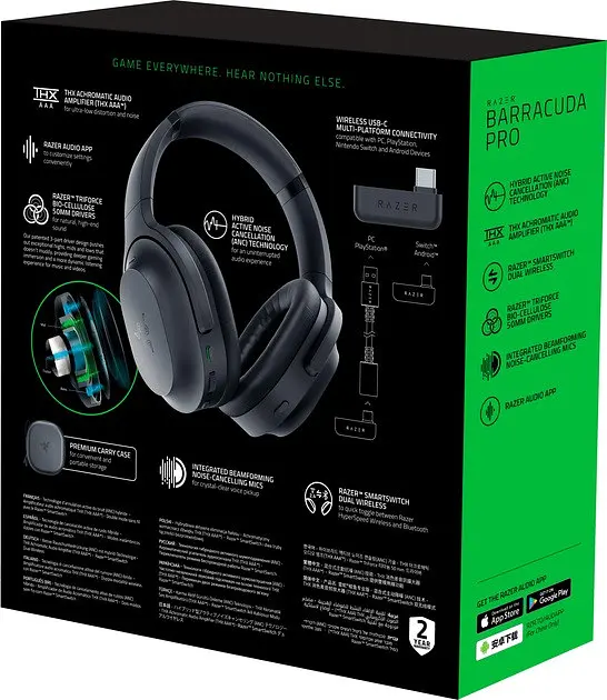 Наушники беспроводная гарнитура с микрофоном Razer Barracuda Pro (RZ04-03780100-R3M1) - фото 9