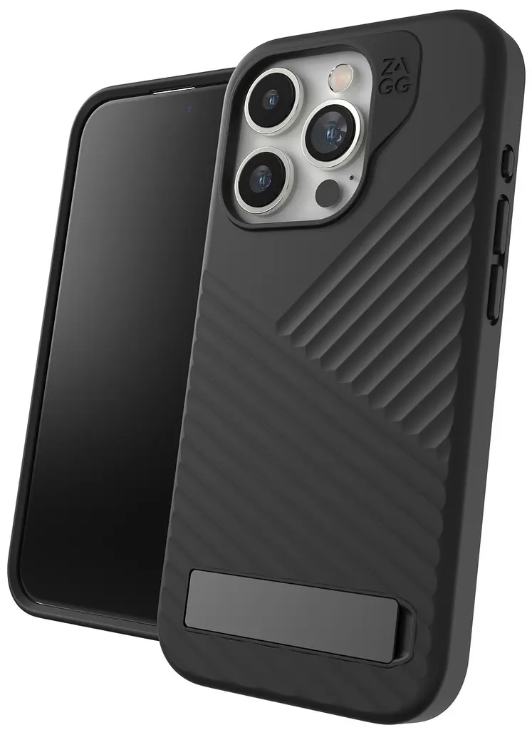 Оригінальний протиударний чохол із підставкою для iPhone 15 Pro Max ZAGG Gear4 Denali MagSafe Black 702312719 - фото 7