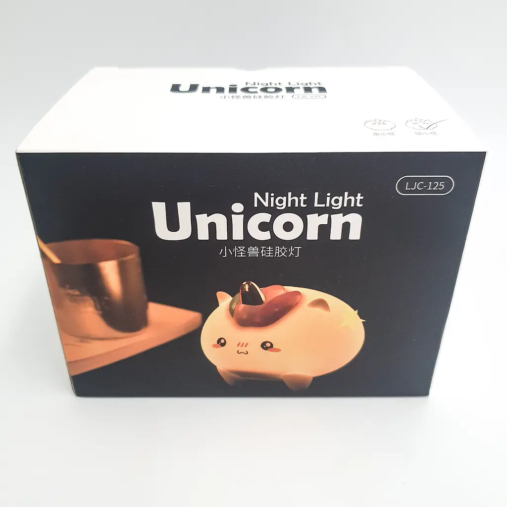 Силіконовий дитячий нічник Єдиноріг 7 LED акумуляторний USB світильник іграшка 3D TOYS LAMP - фото 12