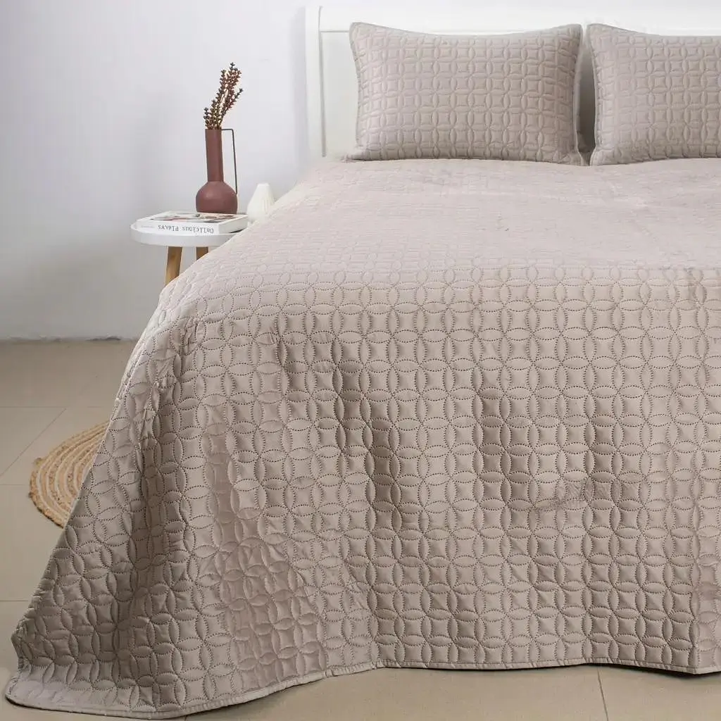 Покривало ТЕП Velour Мозаїка 220x240 см пісочний (4-00517_36194) - фото 3
