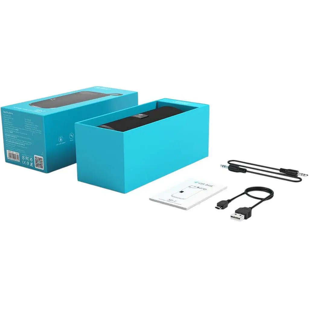Портативна колонка Celebrat SP-7 Portable Bluetooth Speacker Black - фото 2